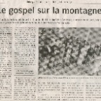 070812 - DNA - Le gospel sur la montagne