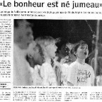 051213 - DNA - Le bonheur est né jumeau
